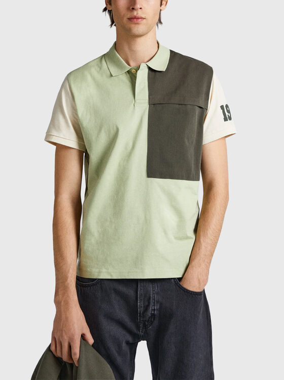 Polo-shirt with color-block effect  - 1