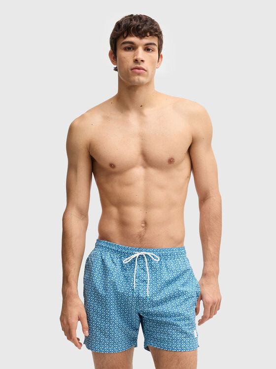 VIBE printed beach shorts - 1