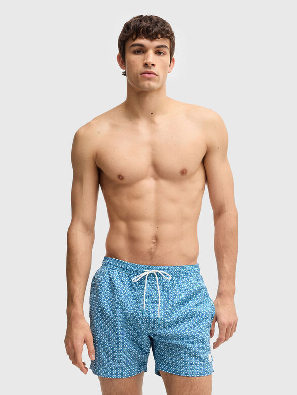 VIBE printed beach shorts - 1