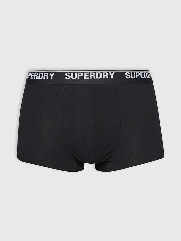 Set of 3 boxers in black in black color - 4