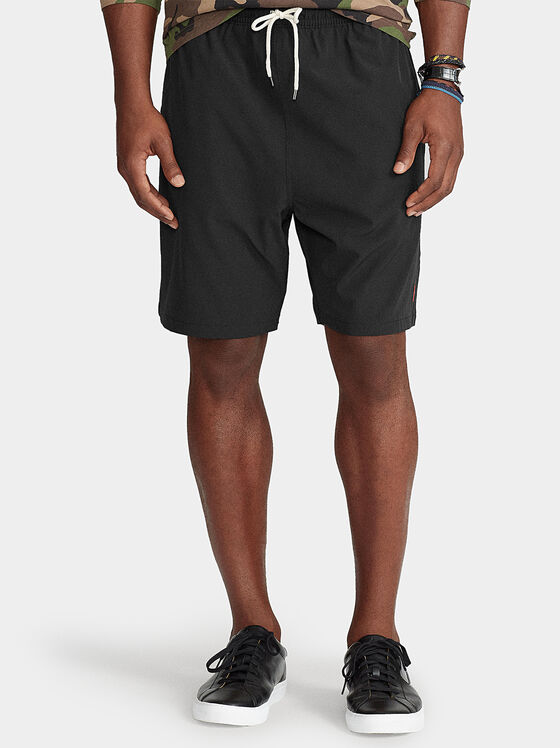 Pantaloni scurți negri de plajă - 1