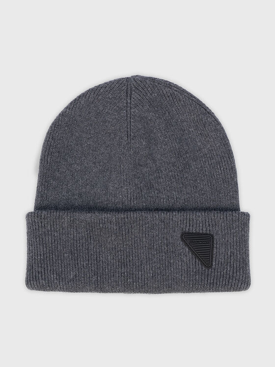 Knitted hat with logo detail - 1