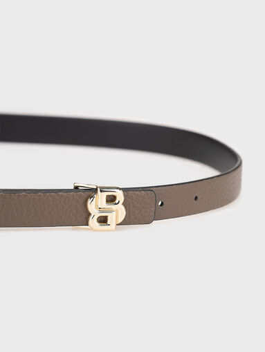 Double faced leather belt - 3
