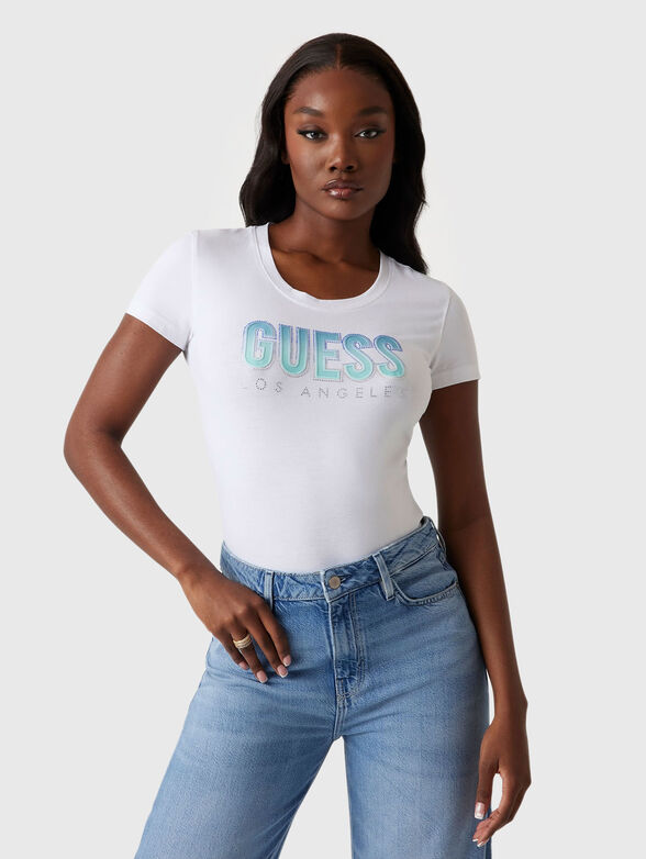 Slim T-shirt with logo - 1