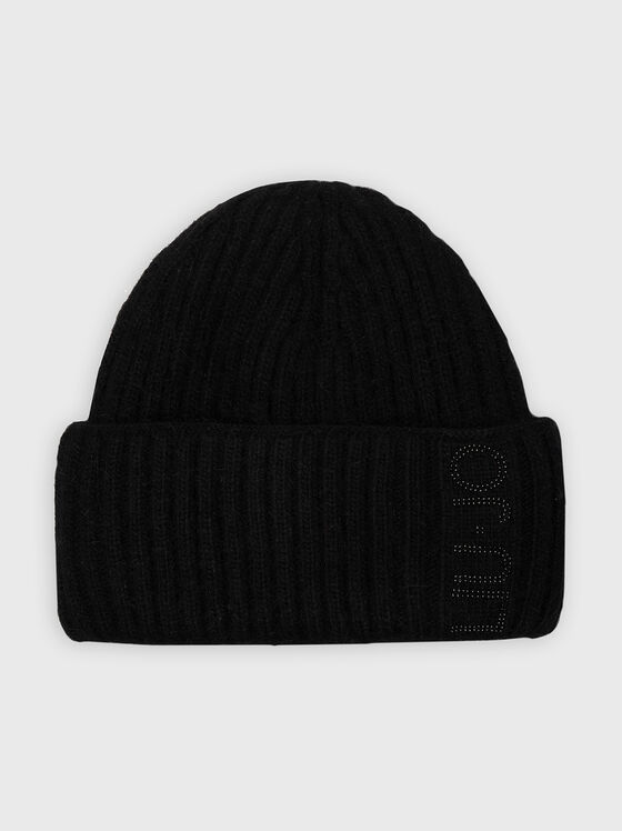Wool blend hat with logo  - 1
