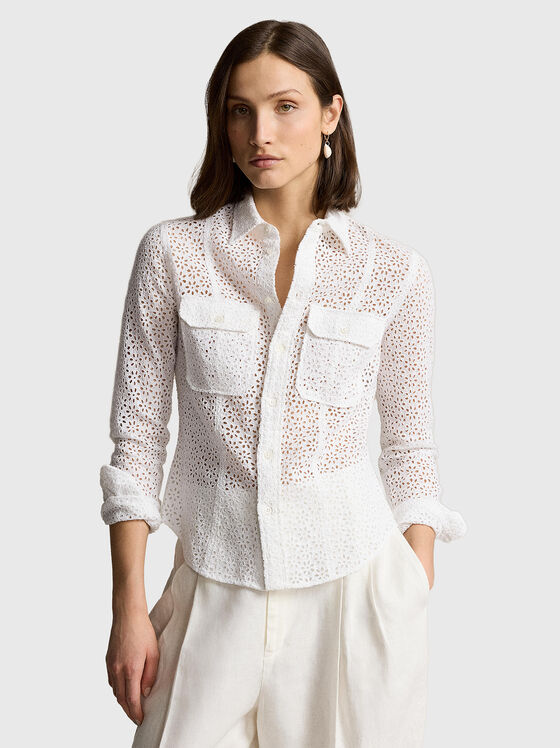 Cămașă cu broderie engleză - 1