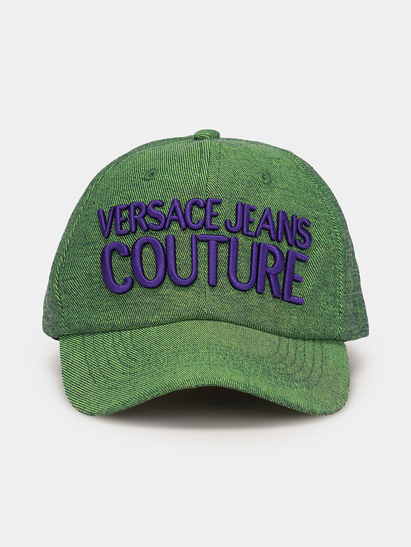 Green hat with logo embroidery - 1