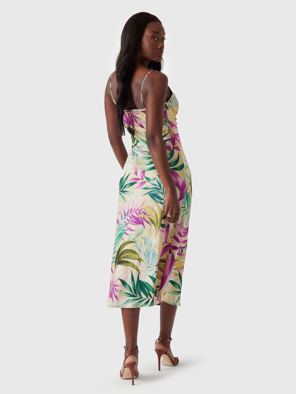 Midi dress with floral print - 2