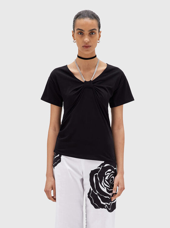 Tricou cu detalii lucioase - 1
