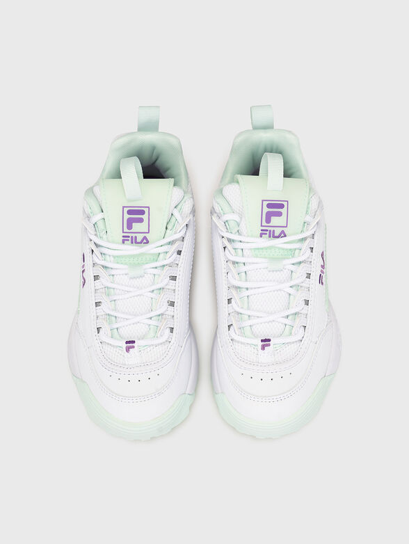DISRUPTOR T white sports shoes with logo - 6