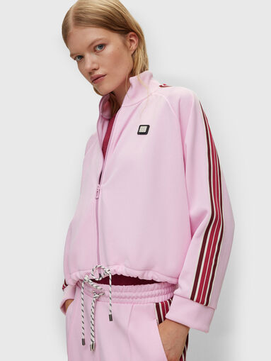 DASEIDON pink cotton blend sweatshirt - 4