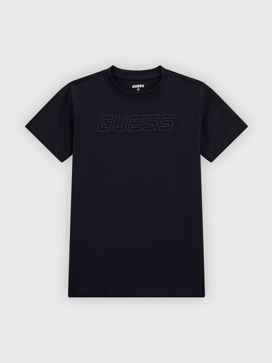 Tricou negru cu logo maxi - 1