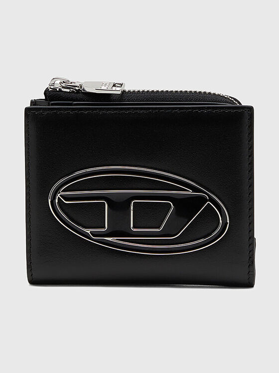 Suport de card din piele 1DR cu logo oval - 1
