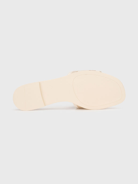 KNOX slippers with gold accents - 5