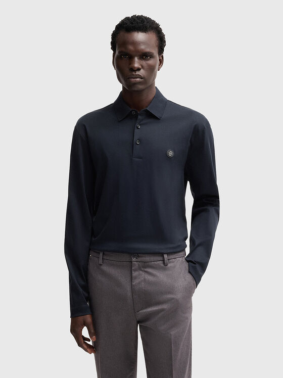 Tricou polo C-PALEY 01 din bumbac cu logo - 1
