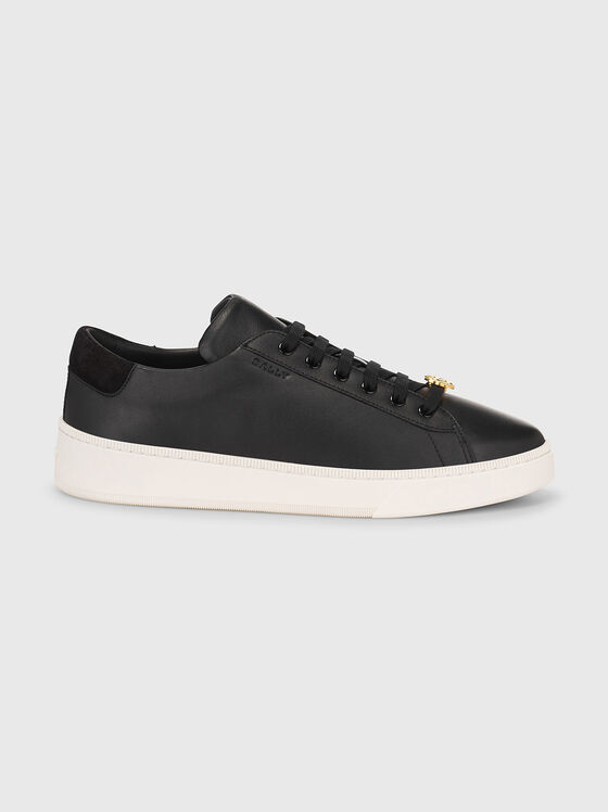 RYVER black sneakers with metal detail - 1