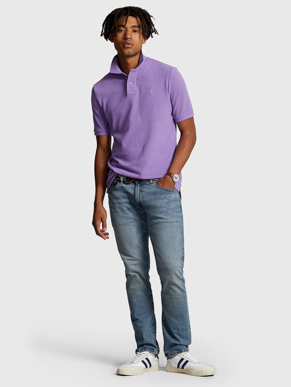 Cotton Polo-shirt with logo accent - 2
