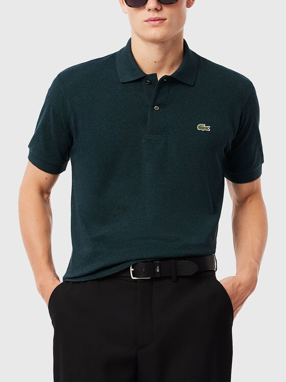 Tricou polo L.12.12 cu mâneci scurte în albastru închis - 1