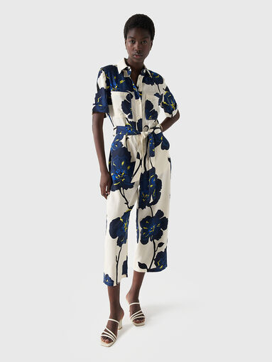 Floral-print jumpsuit - 4