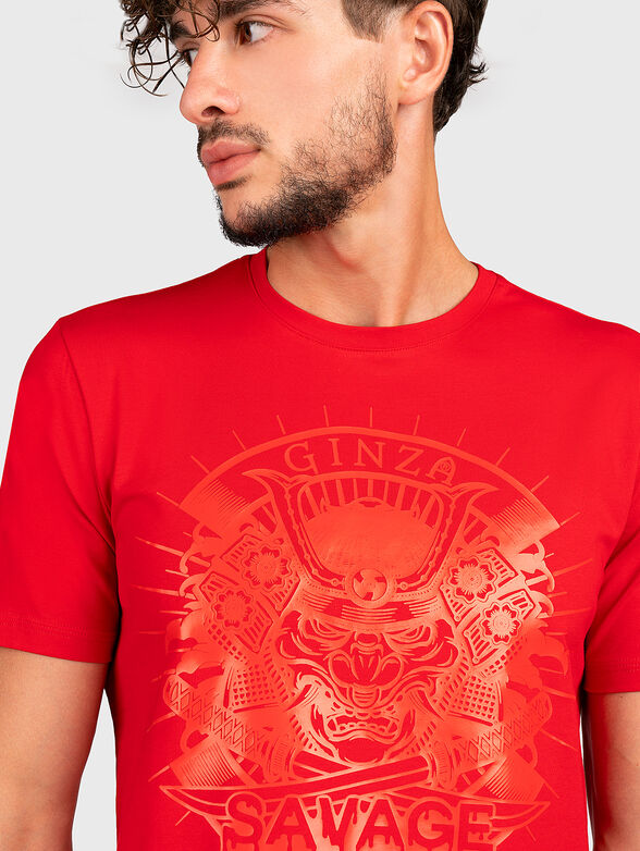 TS152 red T-shirt with print - 5