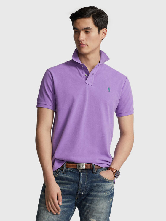 Purple Polo Shirt in cotton  - 1