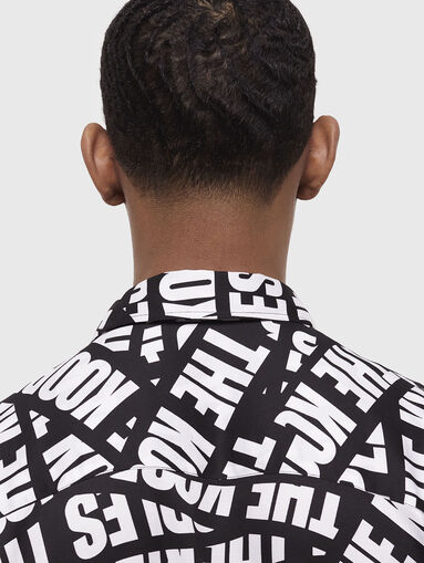 Shirt with monogram logo print - 4