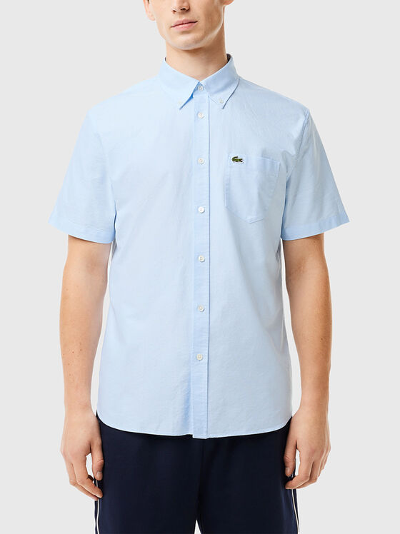 Short sleeve shirt with logo accent  - 1