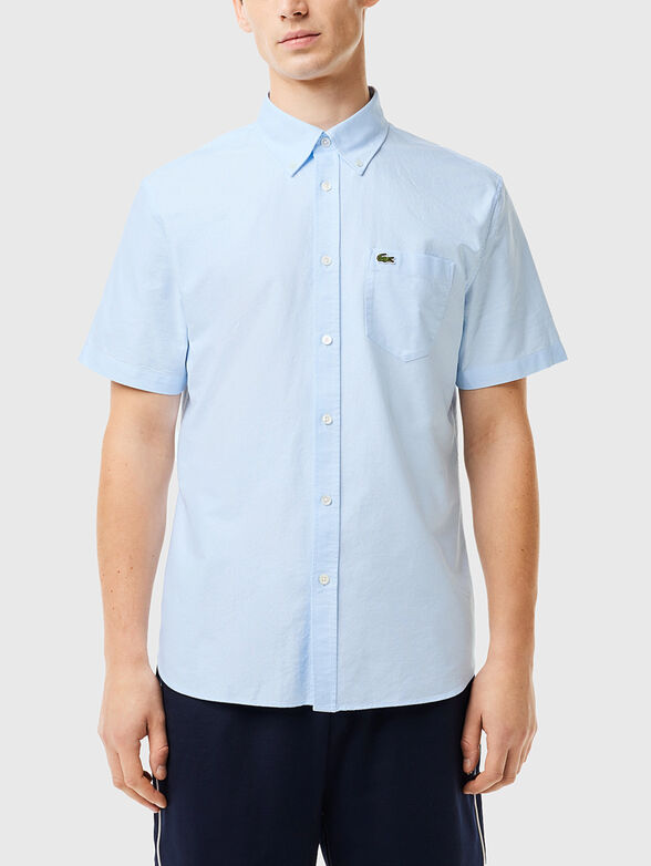 Short sleeve shirt with logo accent  - 1