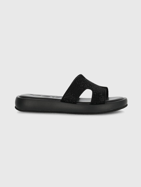 LOTUS black slippers - 1