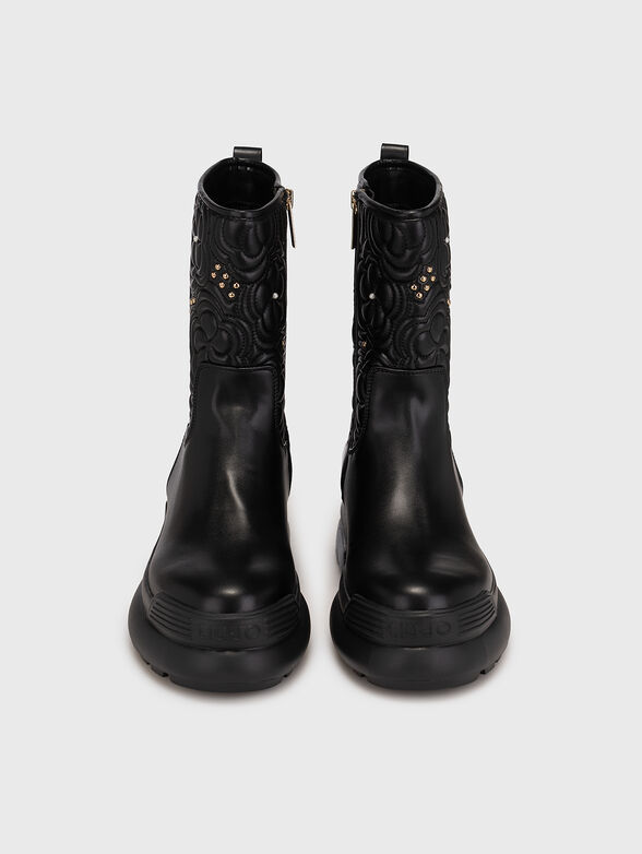 AMY 03 black ankle boots with zipper - 6