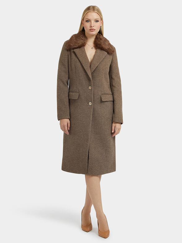 LAURENCE coat in light brown - 1