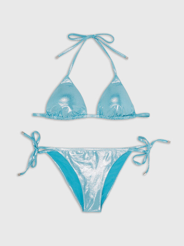 Two-piece swimsuit with metallic effect - 4