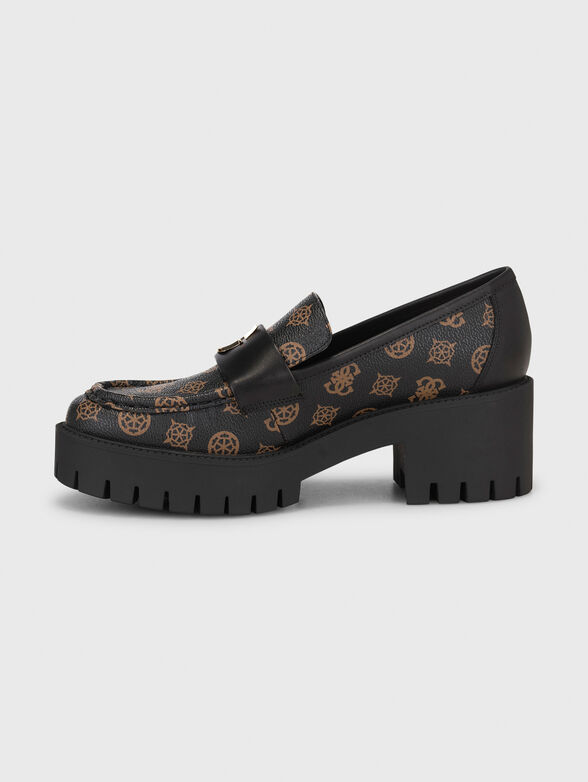 WANYE loafers with metal logo detail - 4