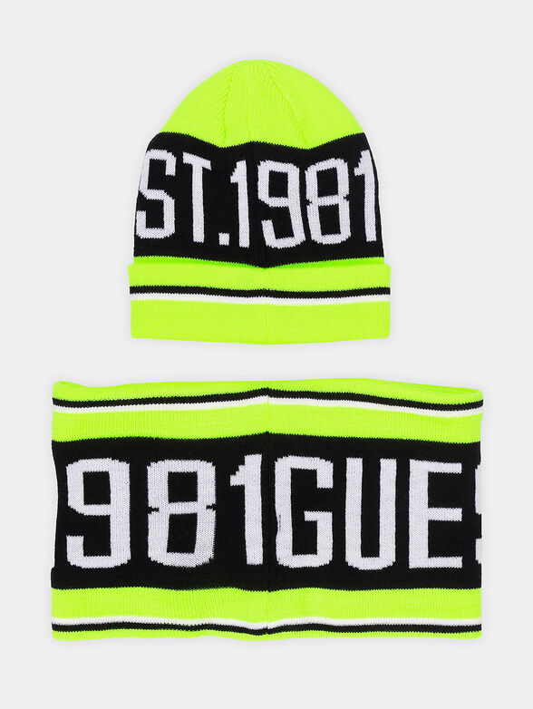 Hat and scarf set with logo - 2