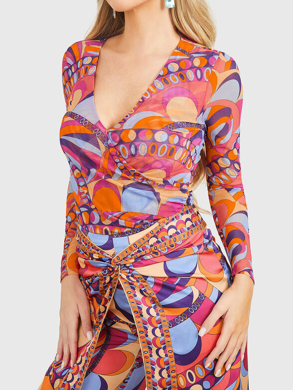 TULUM blouse with multicolired print - 4