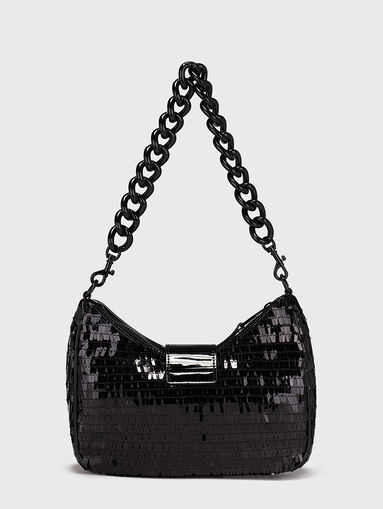 Black bag with sequins and logo accent - 3
