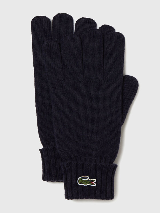 Wool gloves with logo  - 1