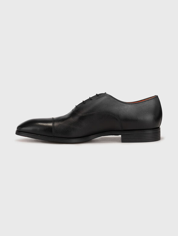 BACKYARD black leather shoes - 4