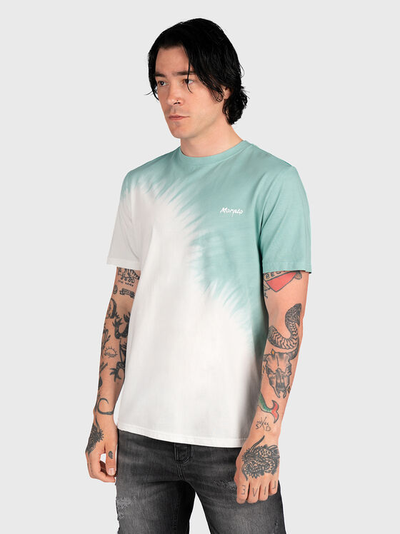 Grey T-shirt with art print - 1