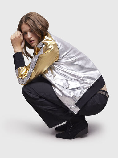 Bomber jacket with metallic effect - 5