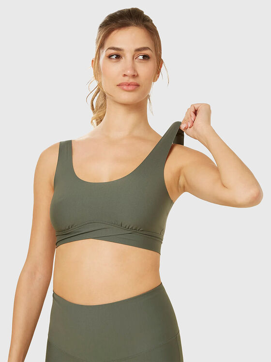 ADAPTIVE COLOR green sports bra - 1