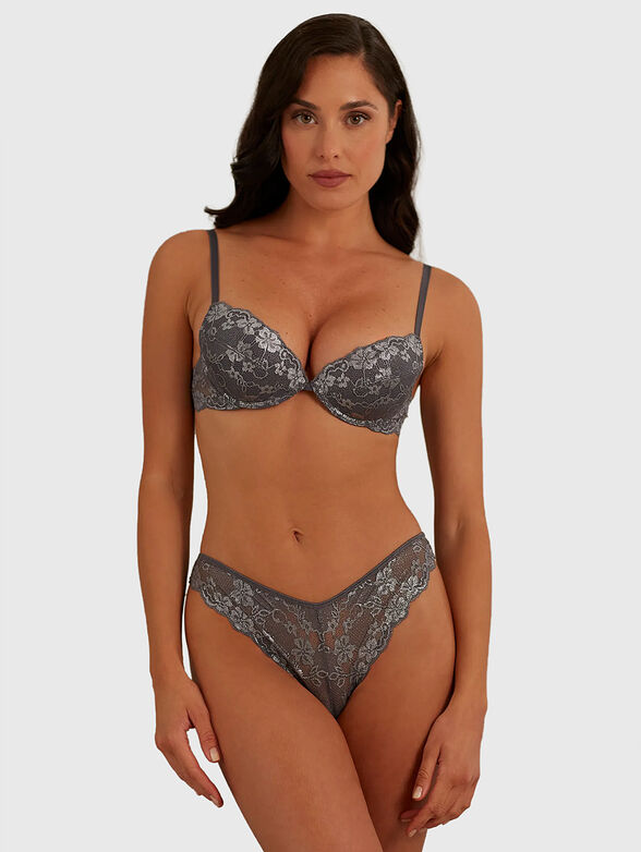 PRIMULA COLOR dark grey bra with push up effect - 2