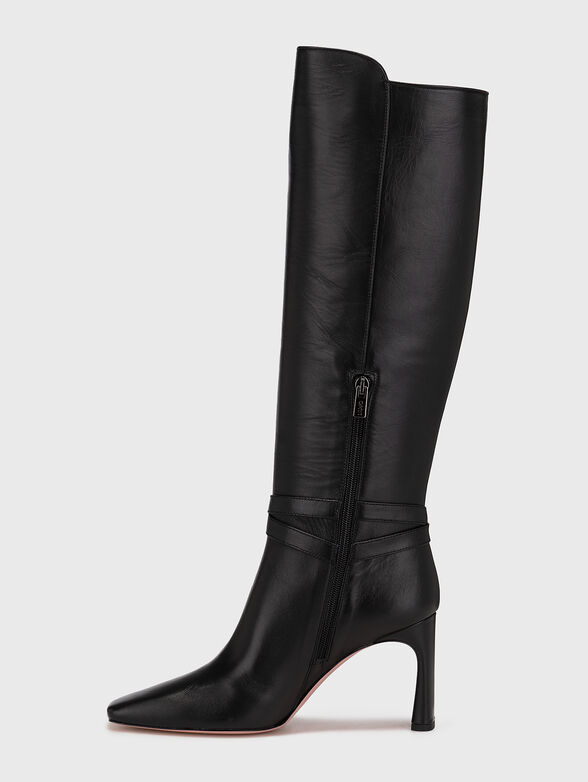 BELLA 02 leather black boots  - 4