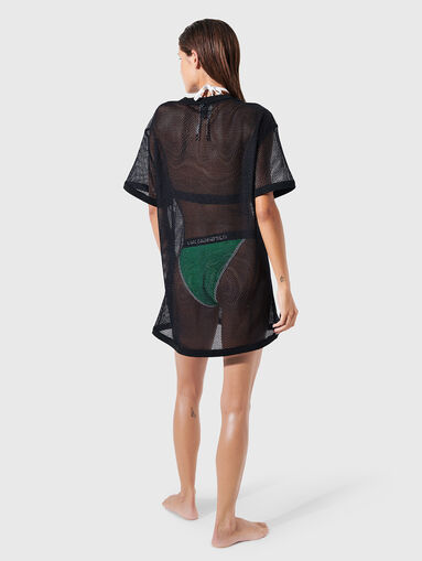 KARL DNA beach T-shirt with mesh texture - 3