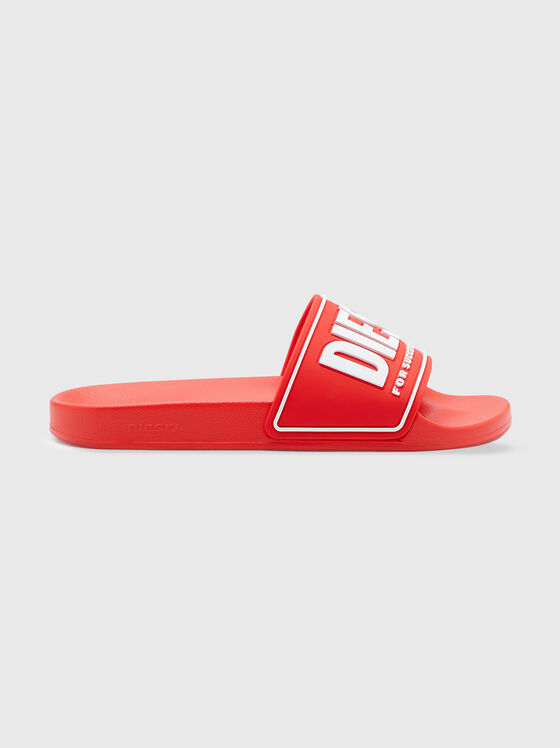 Papuci de plajă cu detaliu logo - 1
