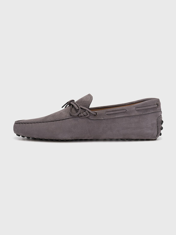 Suede loafers in grey colour - 4