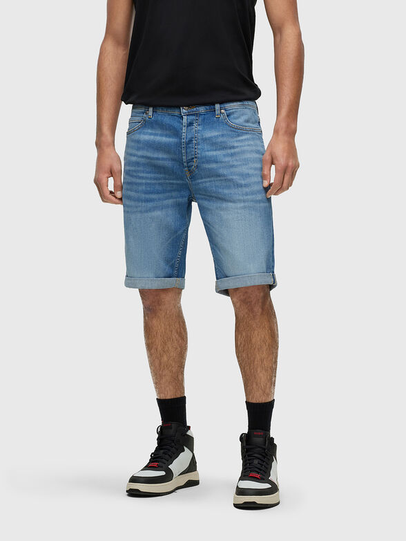 HUGO blue denim shorts - 1