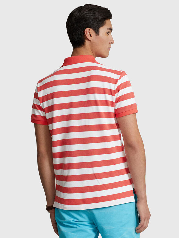 Cotton Polo-shirt with striped print - 3
