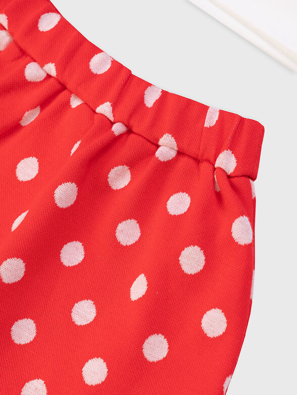 Two-piece set with polka dot print - 3