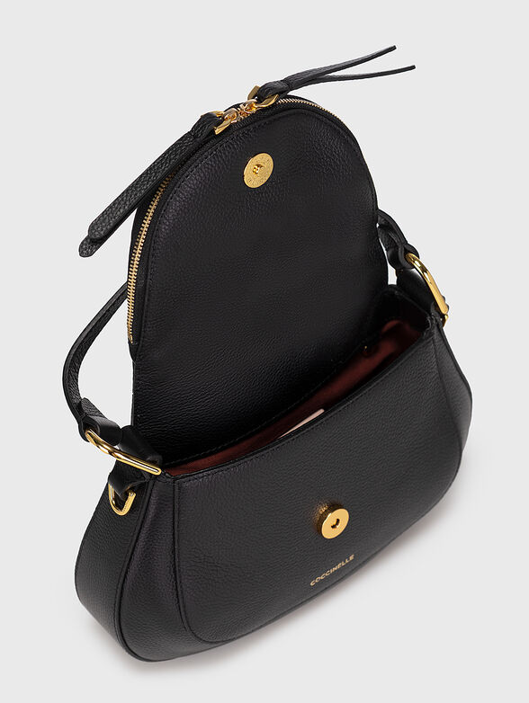 Black leather hobo bag - 6